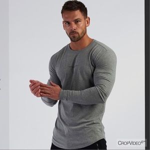 VANQUISH CORE MEN'S GREY LONG SLEEVED T SHIRT